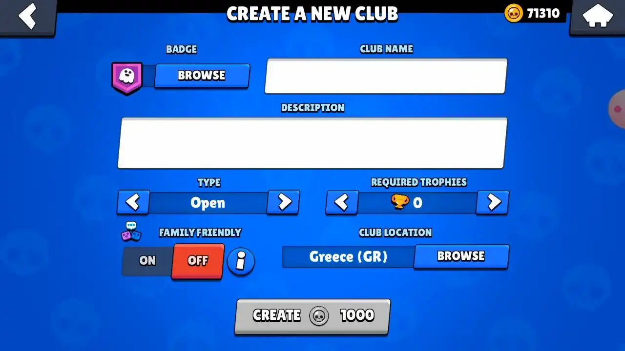 Null's Brawl APK v62.264 (Rəsmi) Son Versiyanı Yüklə - 2025 8 Nulls brawl'da bir kulüp oluşturun